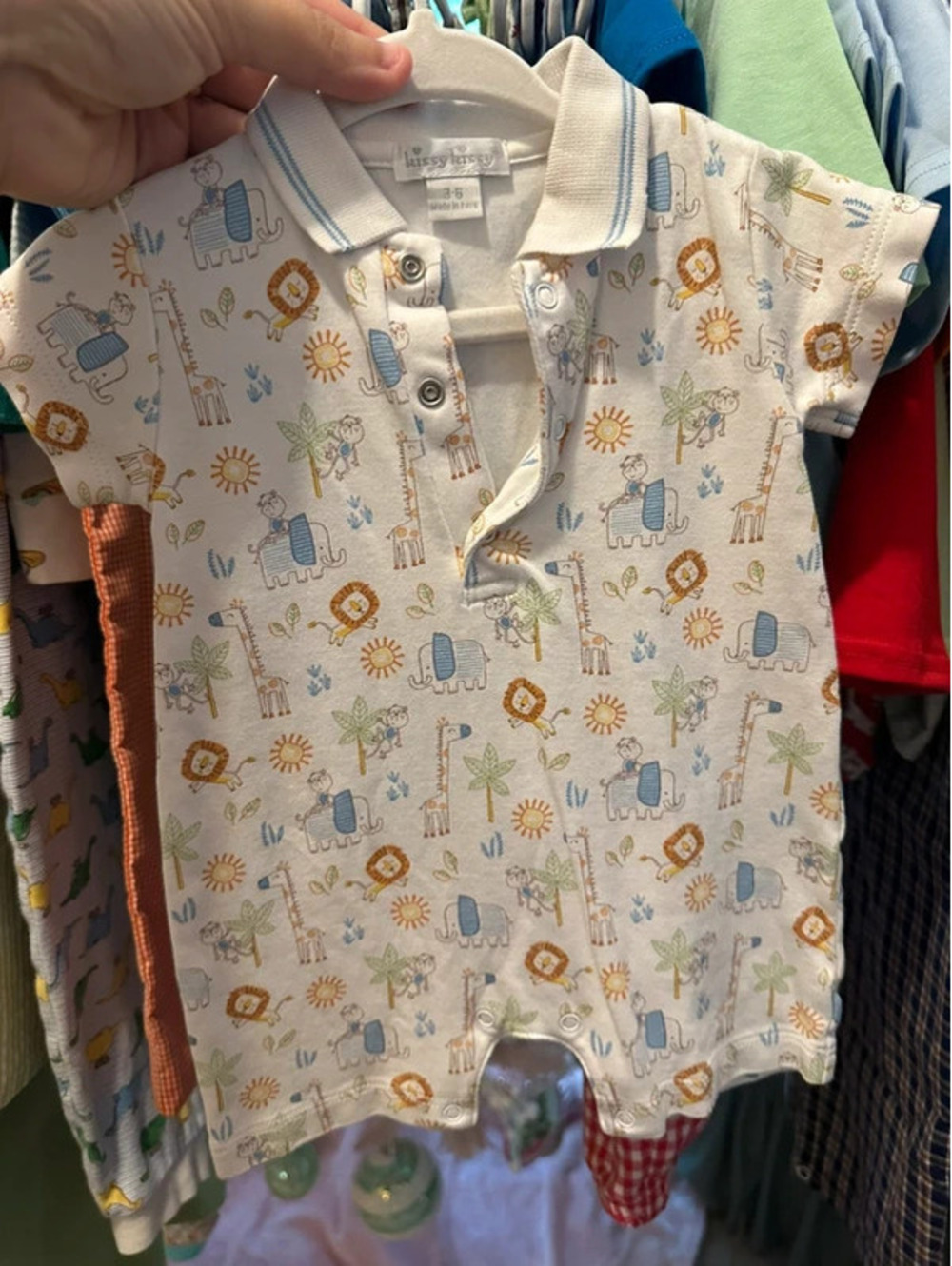 Boy's Animal Cotton Romper